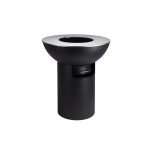 Barbacoa de llenya fiQ XL amb columna XL negra