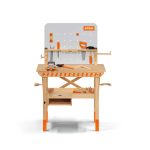 Banc de treball de fusta per a nens